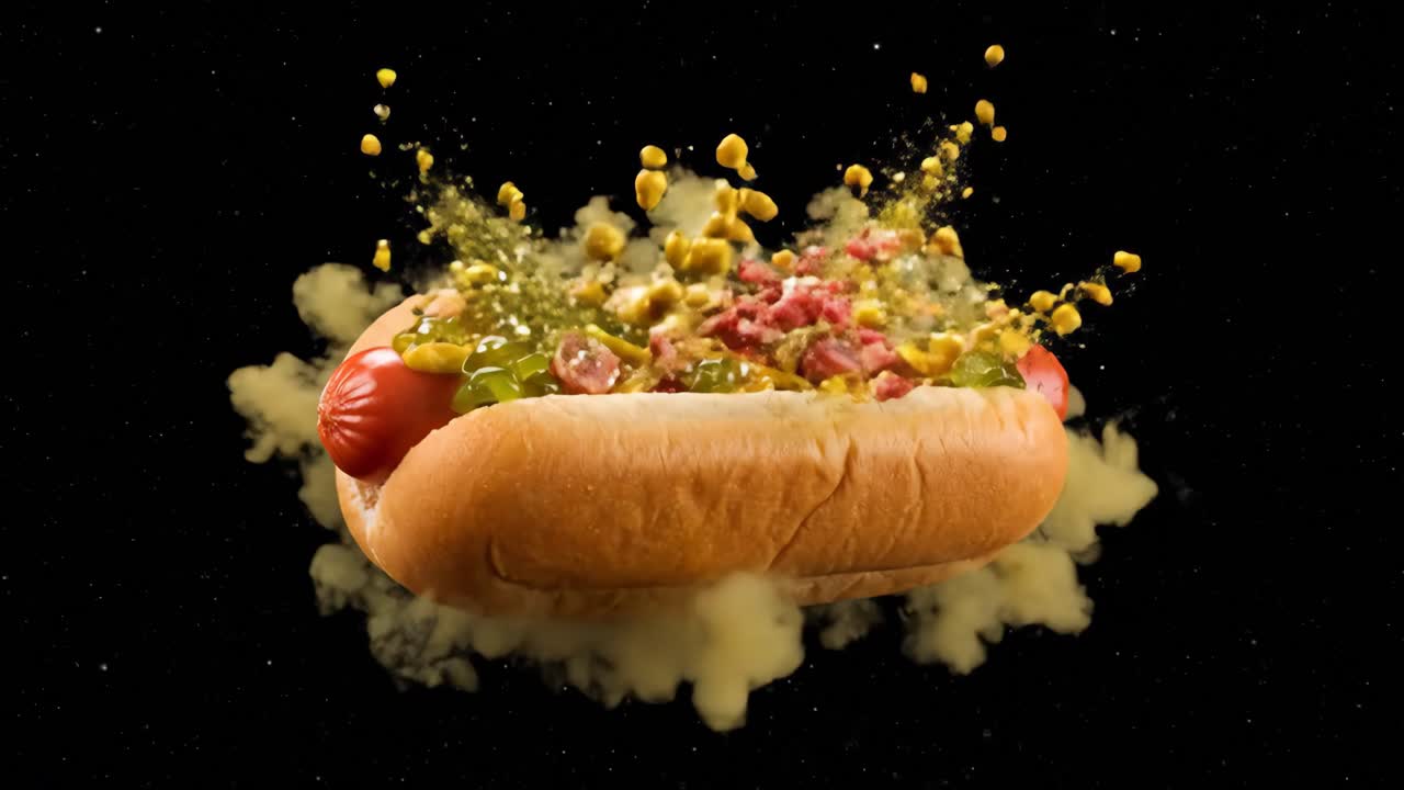 Hot dog in space