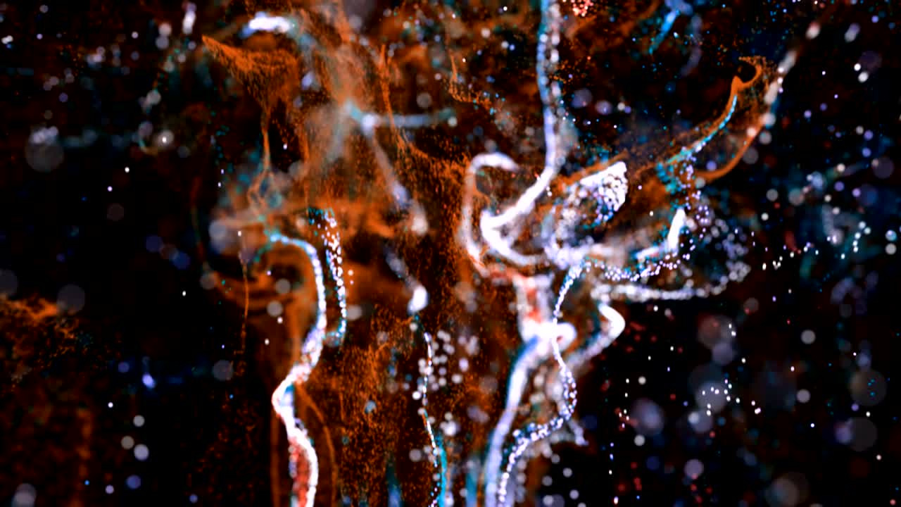 el fondo de la explosión de partículas única de 4k.