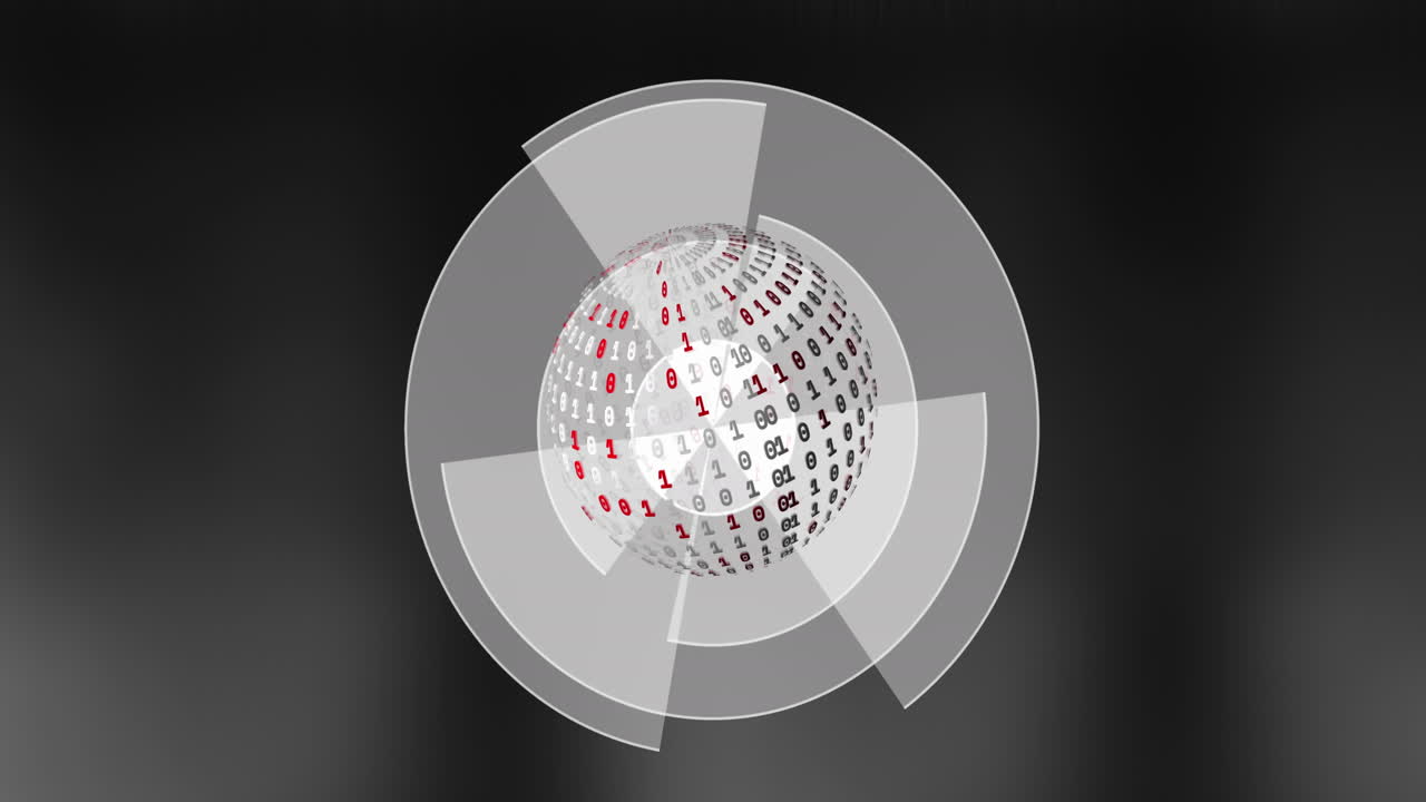 animación de escaneo de alcance y procesamiento de datos en todo el mundo