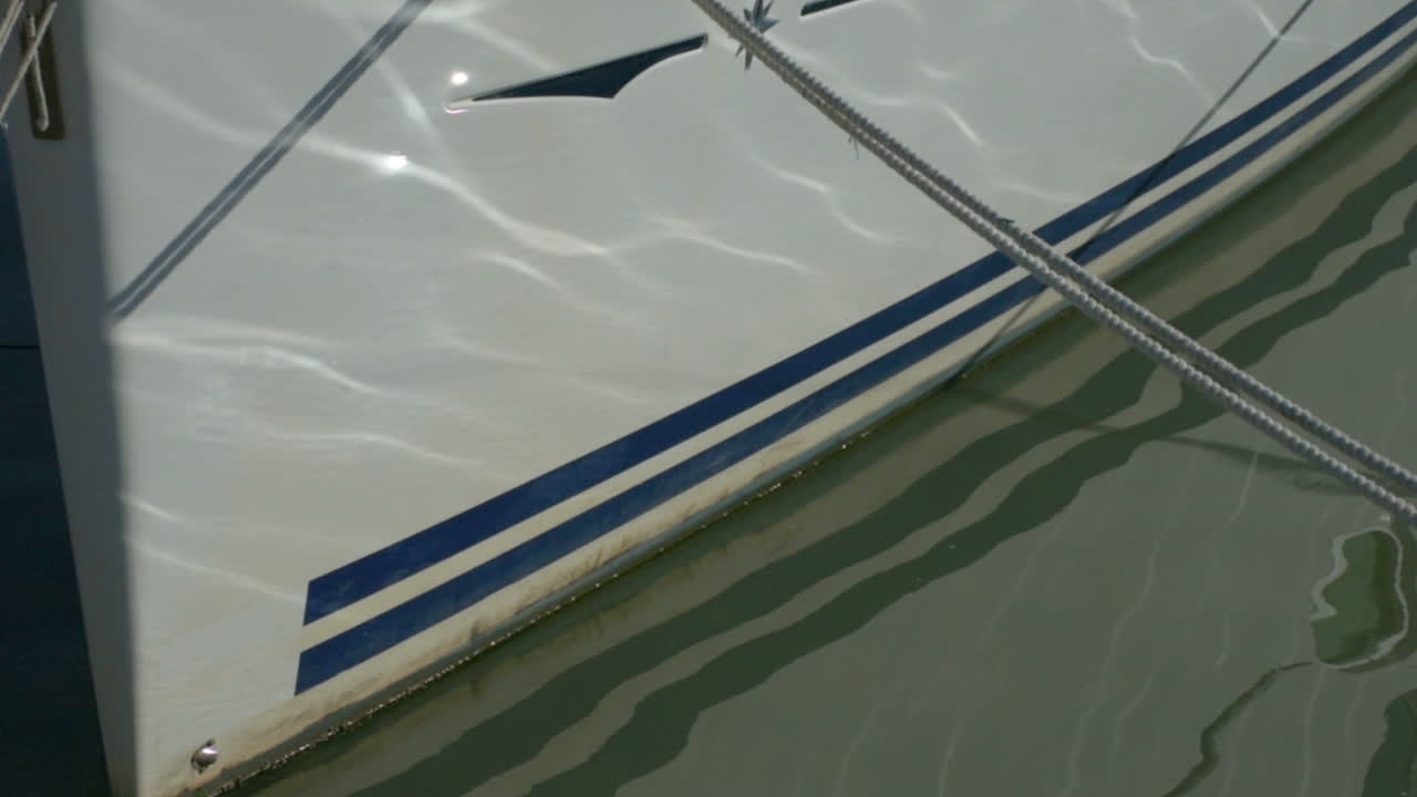 detalle de yate de lujo