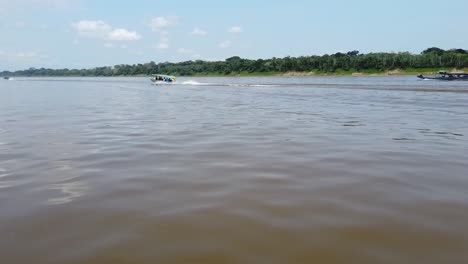boats on the amazon river