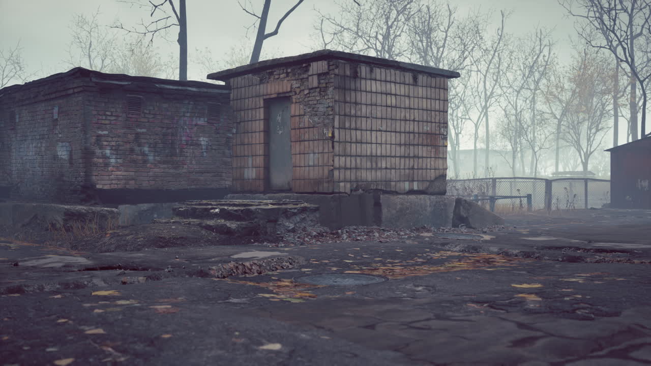 체르노빌 원자력 발전소 근처의 배제 구역의 pripyat 도시 뷰