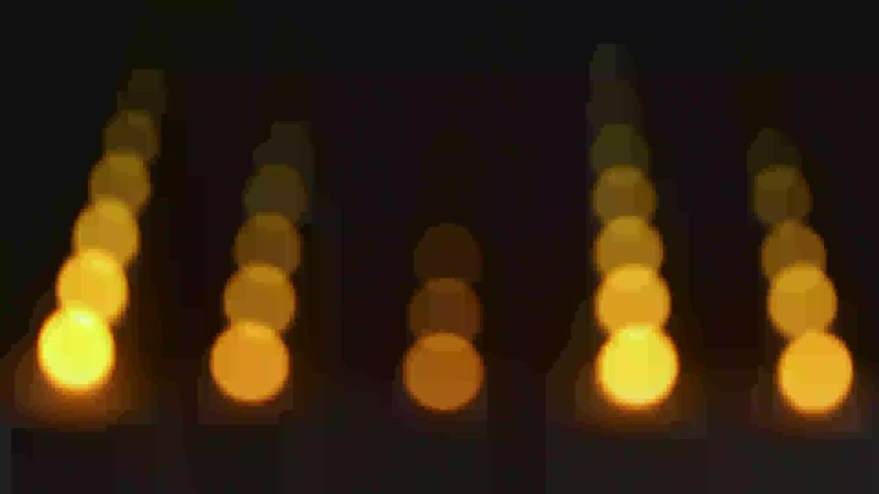 반이는 반이는 불빛의 아름다운 풍경. 아름다운 배경.