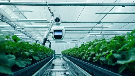 automated plant monitoring system in greenhouse