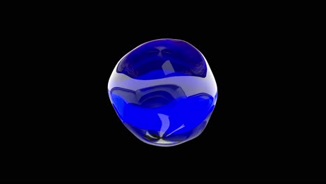 abstract blue orb