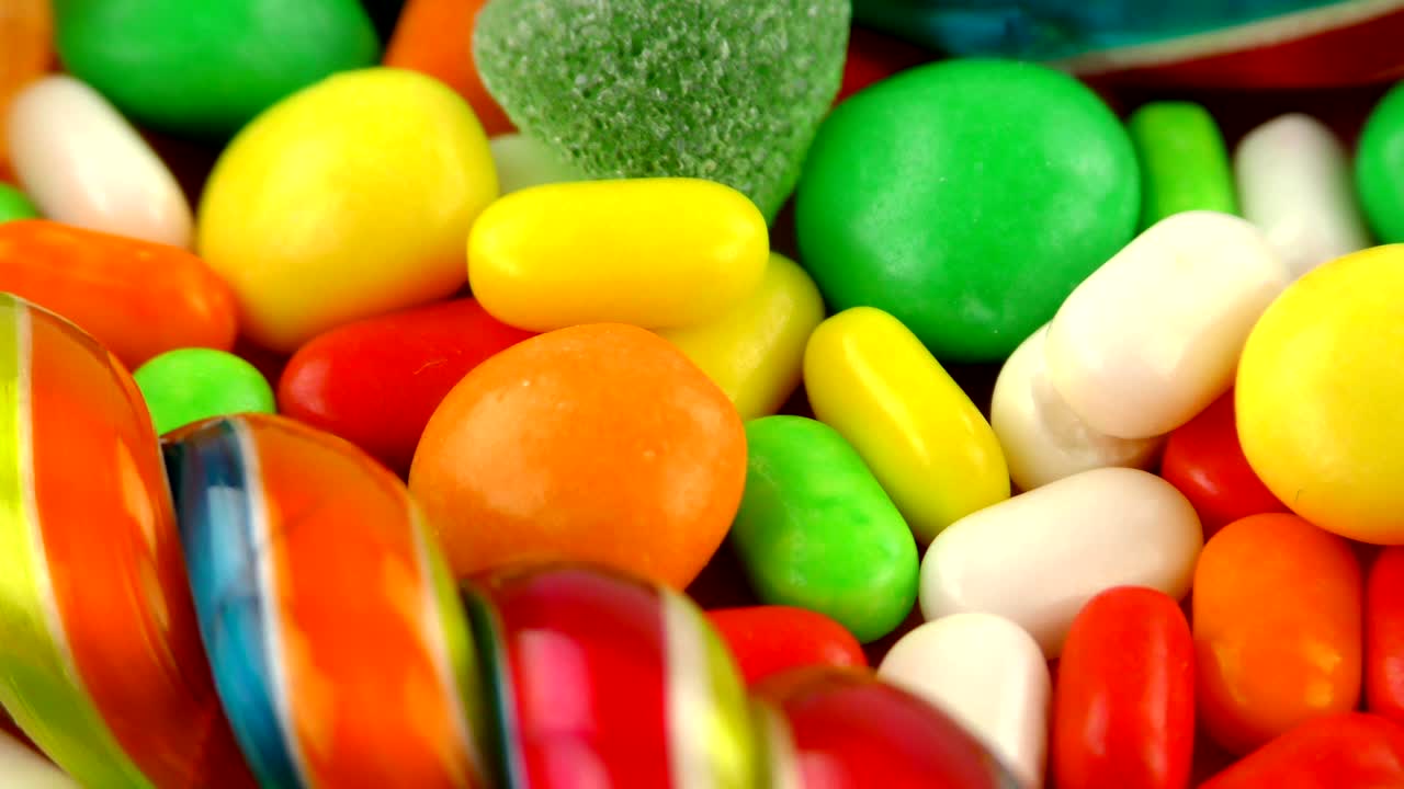 caramelo dulce gelatina y delicioso postre de azúcar