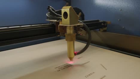 машина лазерной резки cnc режет карту мира на деревянной доске и фанере