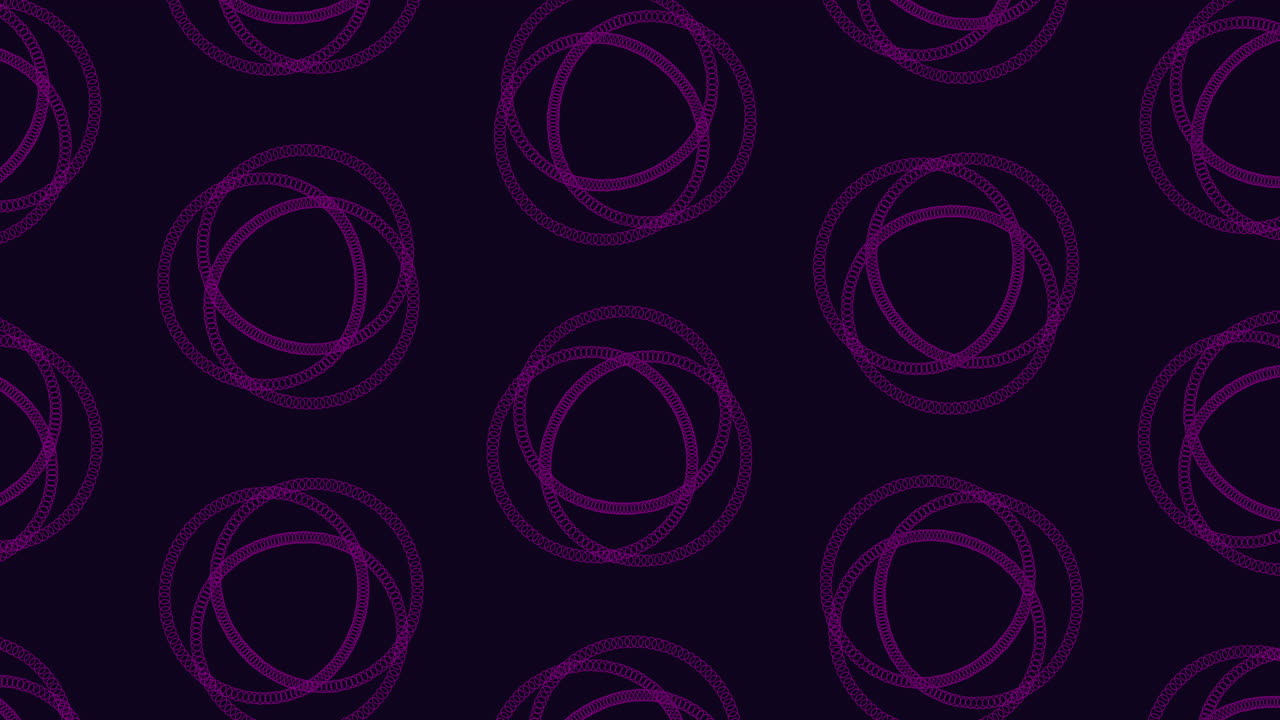 Rainbow illusion abstract circles pattern on black gradient