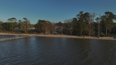 aerial view of the american legion hall in fairhope, alabama