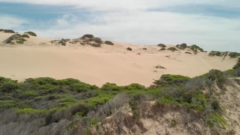 Aerial-shot-of-big-sand-dunes-in-Victoria-Australia