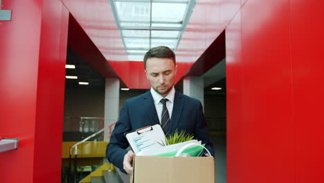 fired employee leaving office