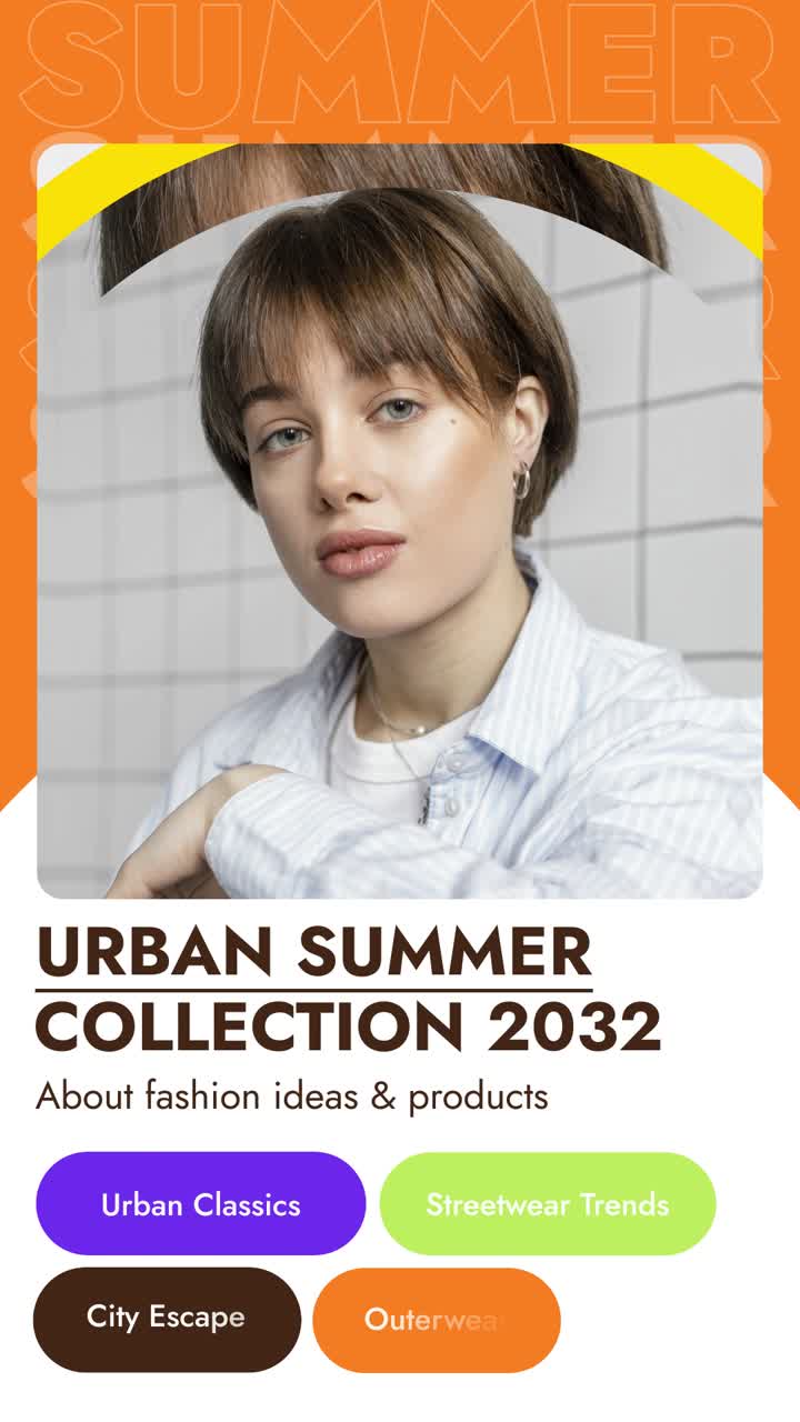 Two Young Women Posing for Urban Summer Fashion Collection