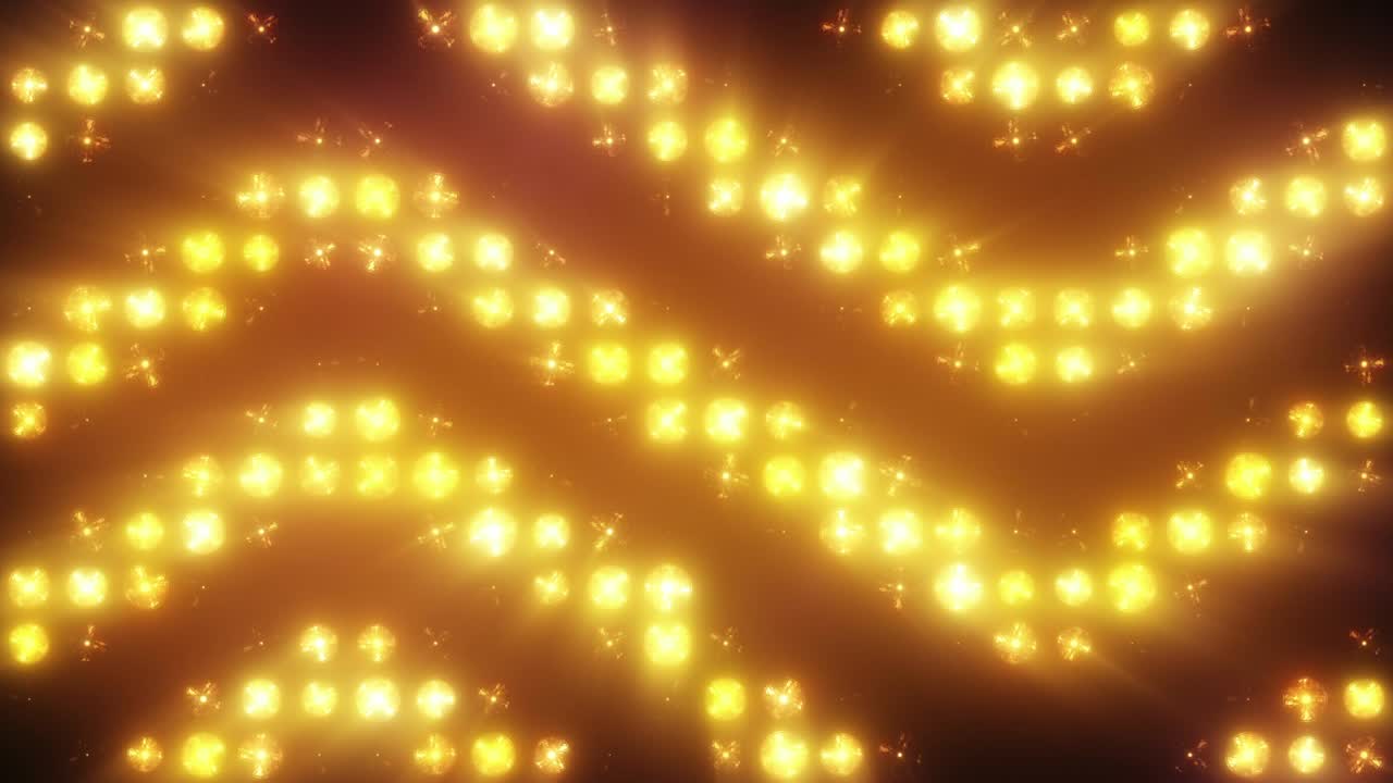 Flashing lights lamps in the arrow in the style of disco