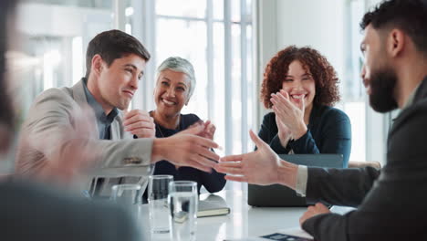 successful business team meeting