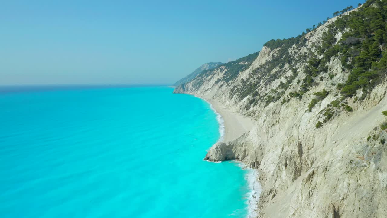 Egremni Beach Lefkada Static Aerial