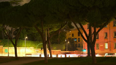 timelapse del tráfico en la esquina de la calle