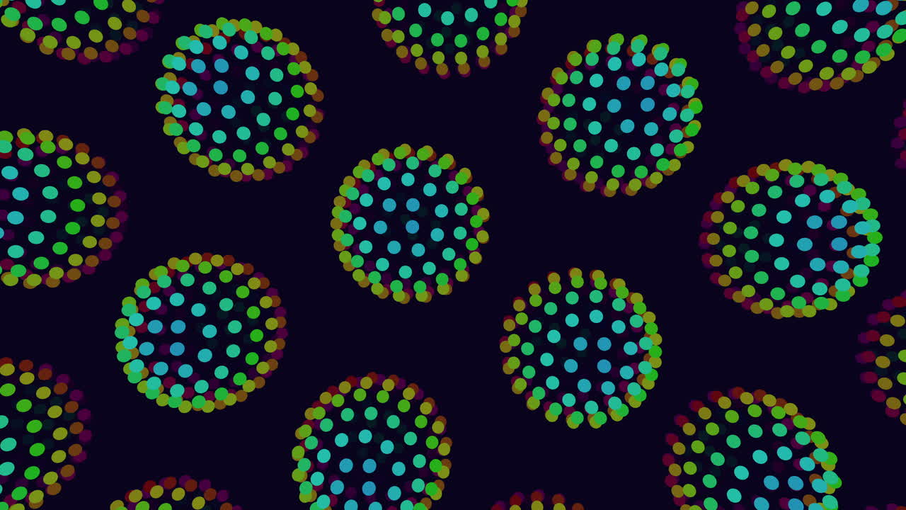 A Group Of Colorful Spheres