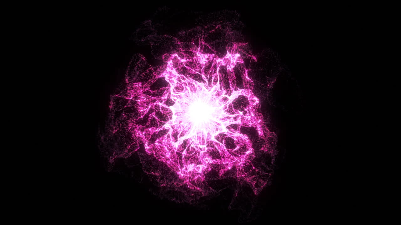 esfera de energía rosa