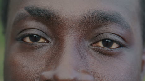 close-up of a person's eyes
