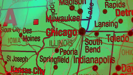 detailed map of the us midwest showing major cities and states