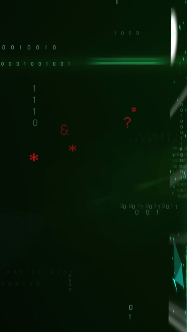 Animation of data processing over shapes