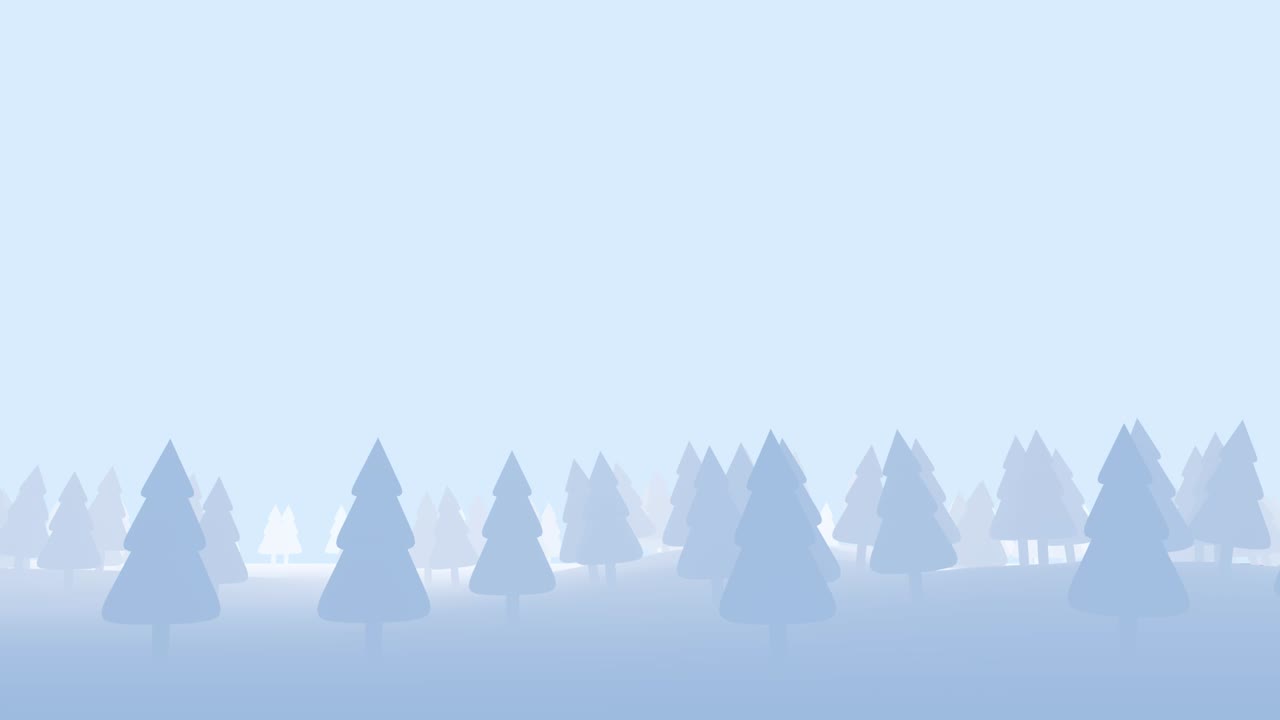 애니메이션 겨울 크리스마스 풍경