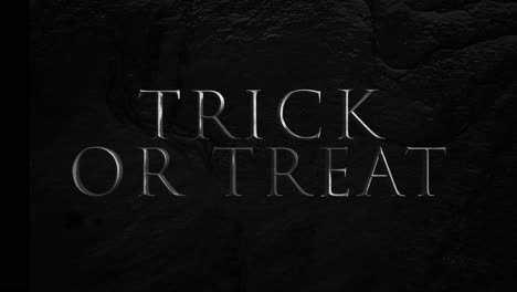 Trick-Or-Treat-on-dark-texture-in-night