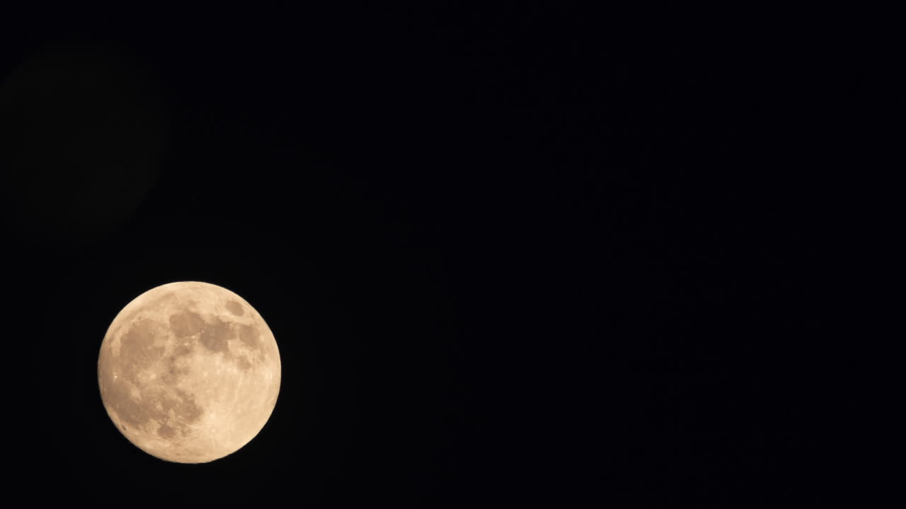 영국에서 본 북반구에서 보름달이 뜨는 시간 경과