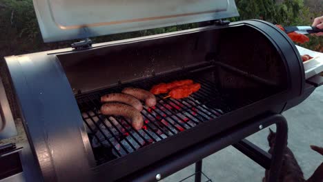 Putting-Chicken-Sate-on-the-grill