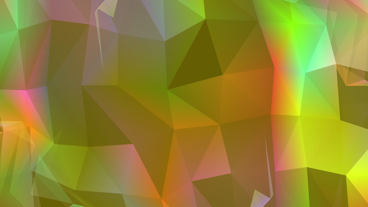 animación de polígono abstracto patrón multicolor concepto suave de 4k