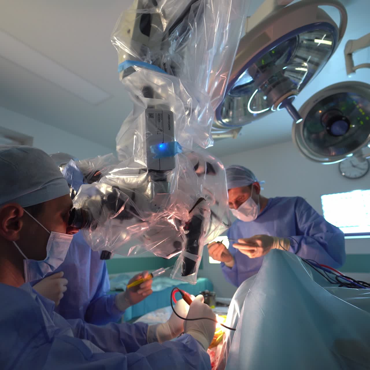 Emergency operation room in modern hospital. Surgical healthcare treatment