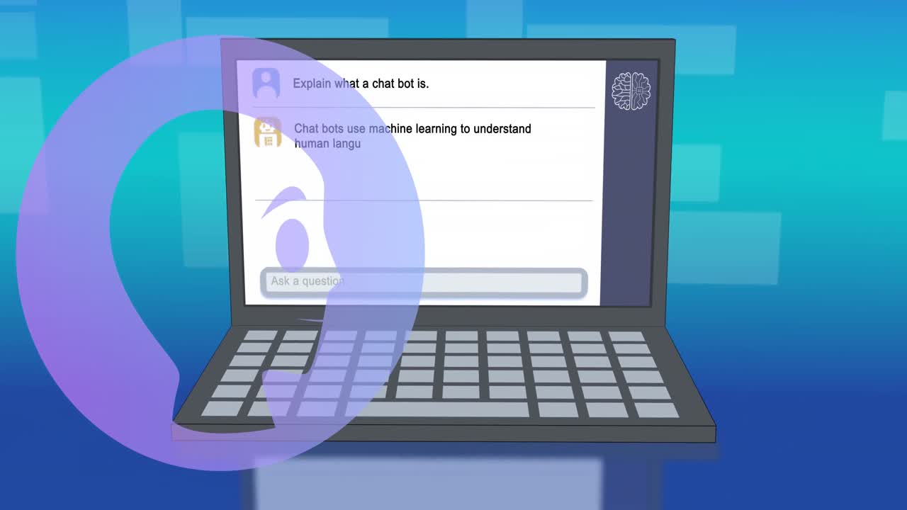 animación de todo el texto, los iconos y el procesamiento de datos