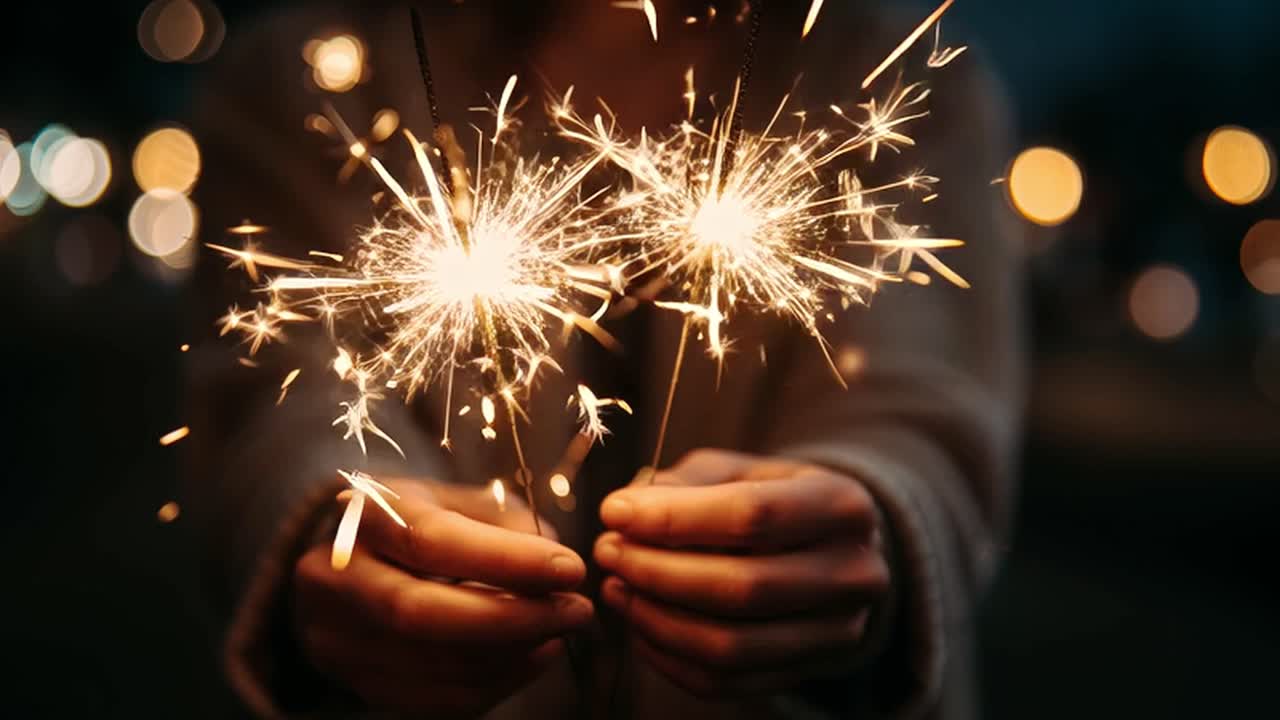 Festeggiamento con stelle filanti