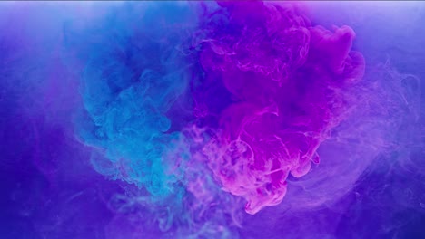 paint explosion ink splash pink blue heart cloud