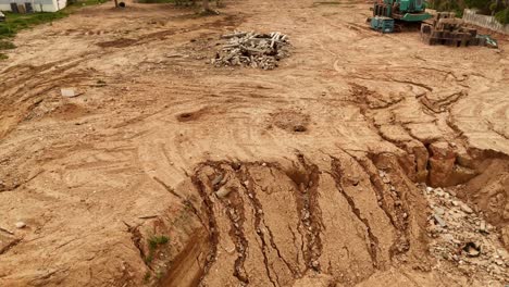 construction site with debris