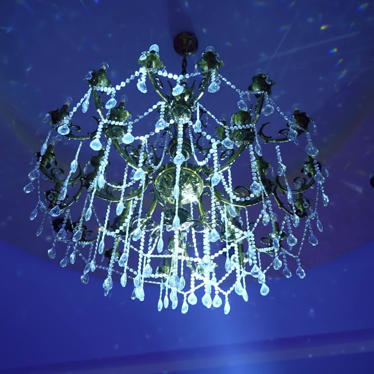 Modern glass chandelier