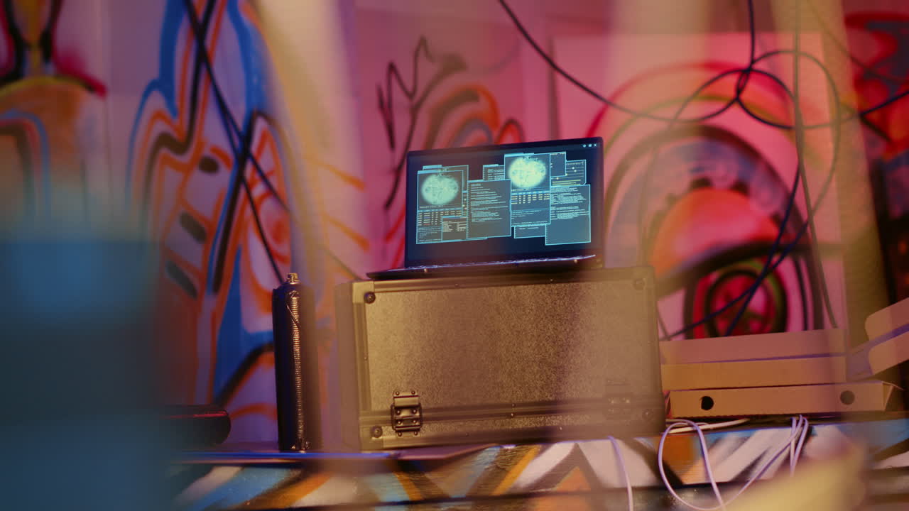 지하 커에 있는 노트북