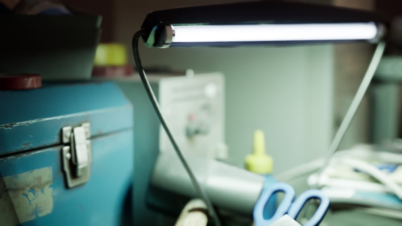 오래된 빈티지 개인용 컴퓨터 작업 공간