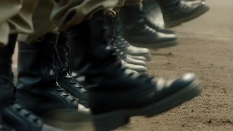 soldiers in military boots