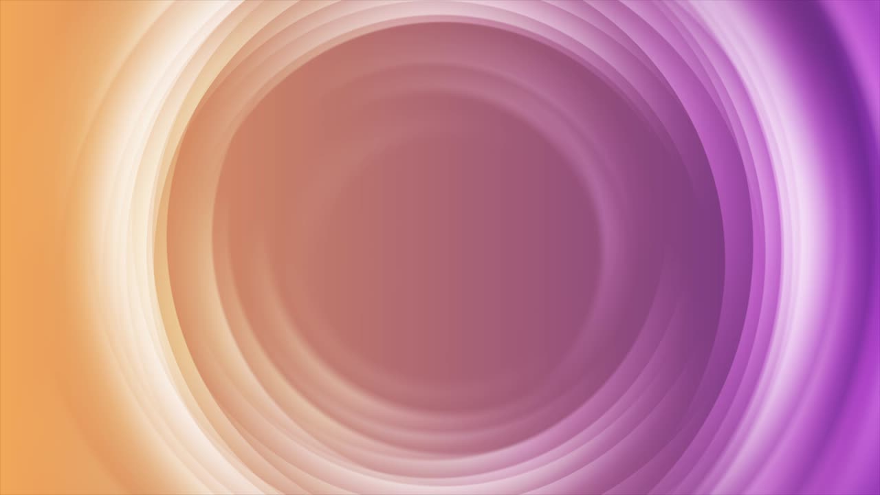 círculos lisos de color violeta y naranja brillantes fondo de movimiento de tecnología abstracta
