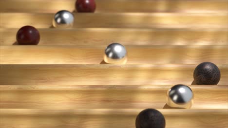 wooden geometric balls