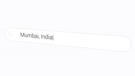 Mumbai,-India---Escribiendo-En-La-Barra-De-Búsqueda---Ciudad-Densamente-Poblada-En-India