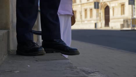 Close-Up-Shot-of-Person's-Feet-Stood-On-Old-Stone-Steps-01