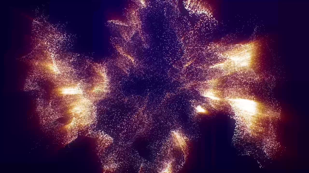 Abstract background shining golden colorful particles dust background 1.mp4