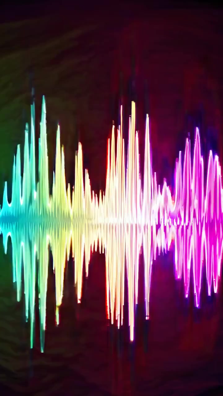 Dynamic Colorful Audio Equalizer Sound Wave Visualization