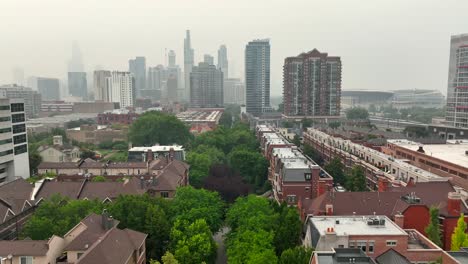 Zona-Residencial-De-Chicago-Durante-La-Peor-Calidad-Del-Aire-De-Todos-Los-Tiempos