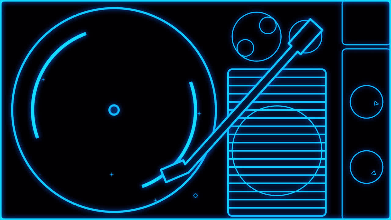 Record player NEON Transitions pack. 1080p - 30 fps - Alpha Channel (2).mov