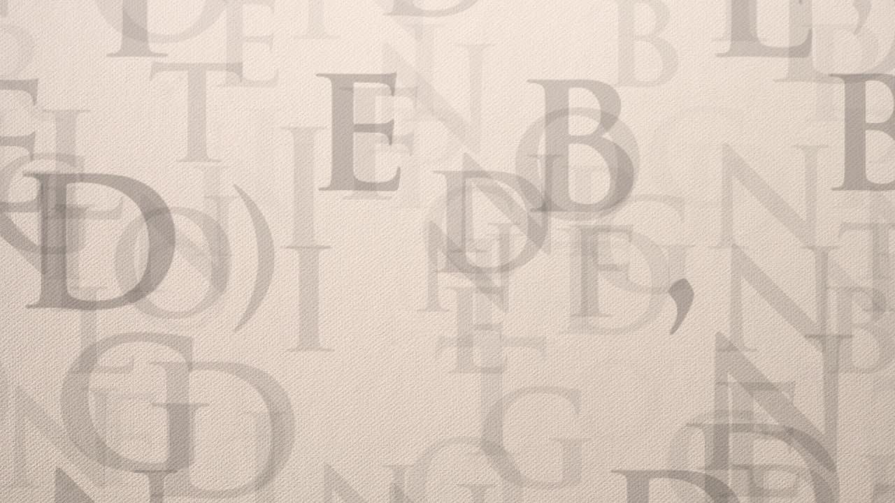 Letters fly from story book page in excited Motion literary Background