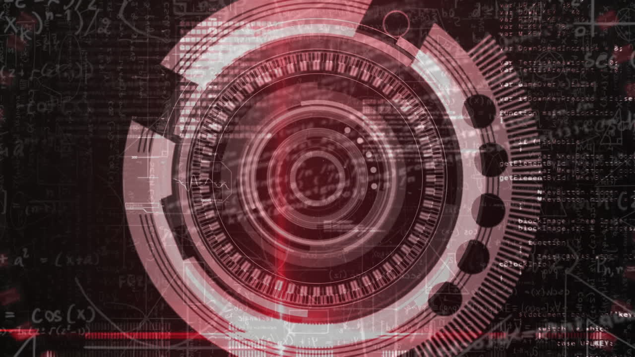 la animación digital muestra un escáner y el procesamiento de datos con fines educativos.