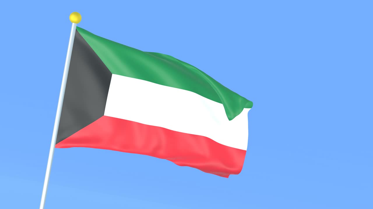 la bandera nacional del mundo, kuwait